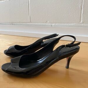 Cole Haan patent leather kitten heels